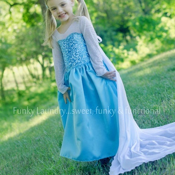 Elise's Everyday Princess Dress PDF-Muster, Größen 6/12 m bis Mädchen 8