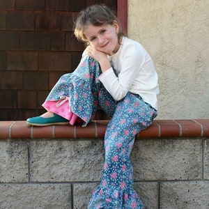 Opal's Peekaboo Ruffle Pants PDF Pattern Sizes 0/6m to 8 Kids image 9