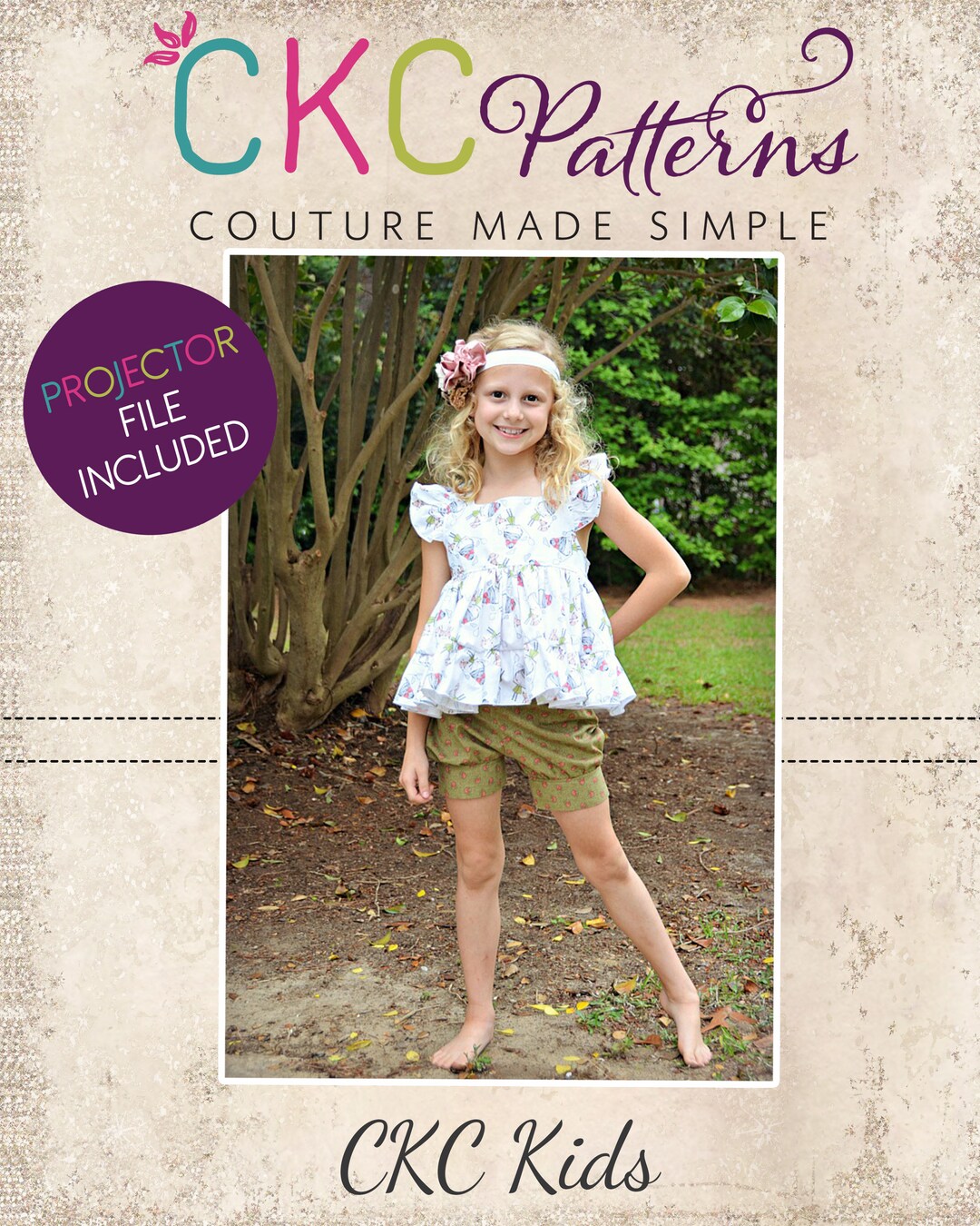 Brookes Bubble Shorts Sizes NB to 14 Kids PDF Pattern A0 and Projector ...