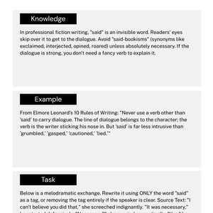 Dialogue Writing Workbook – 50 Professional Writing Exercises PDF | Printable Author Workbook | Creative Writing Practice Book image 13