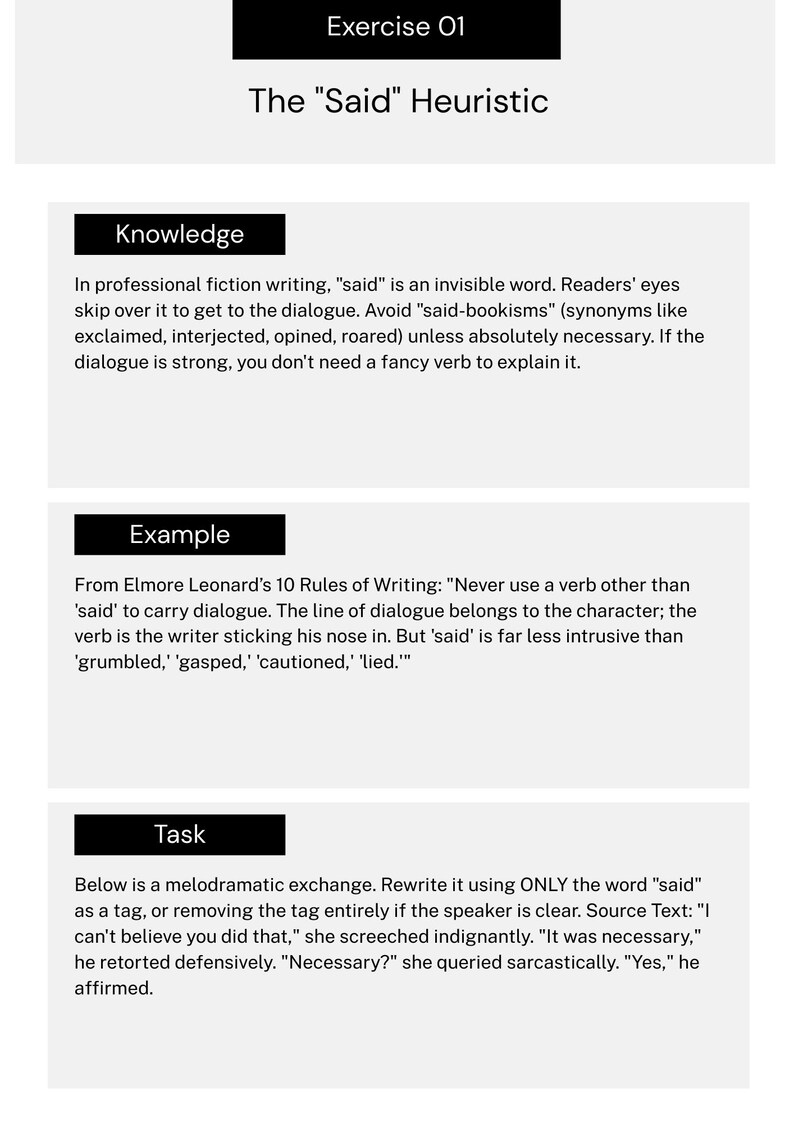 Dialogue Writing Workbook – 50 Professional Writing Exercises PDF | Printable Author Workbook | Creative Writing Practice Book image 13