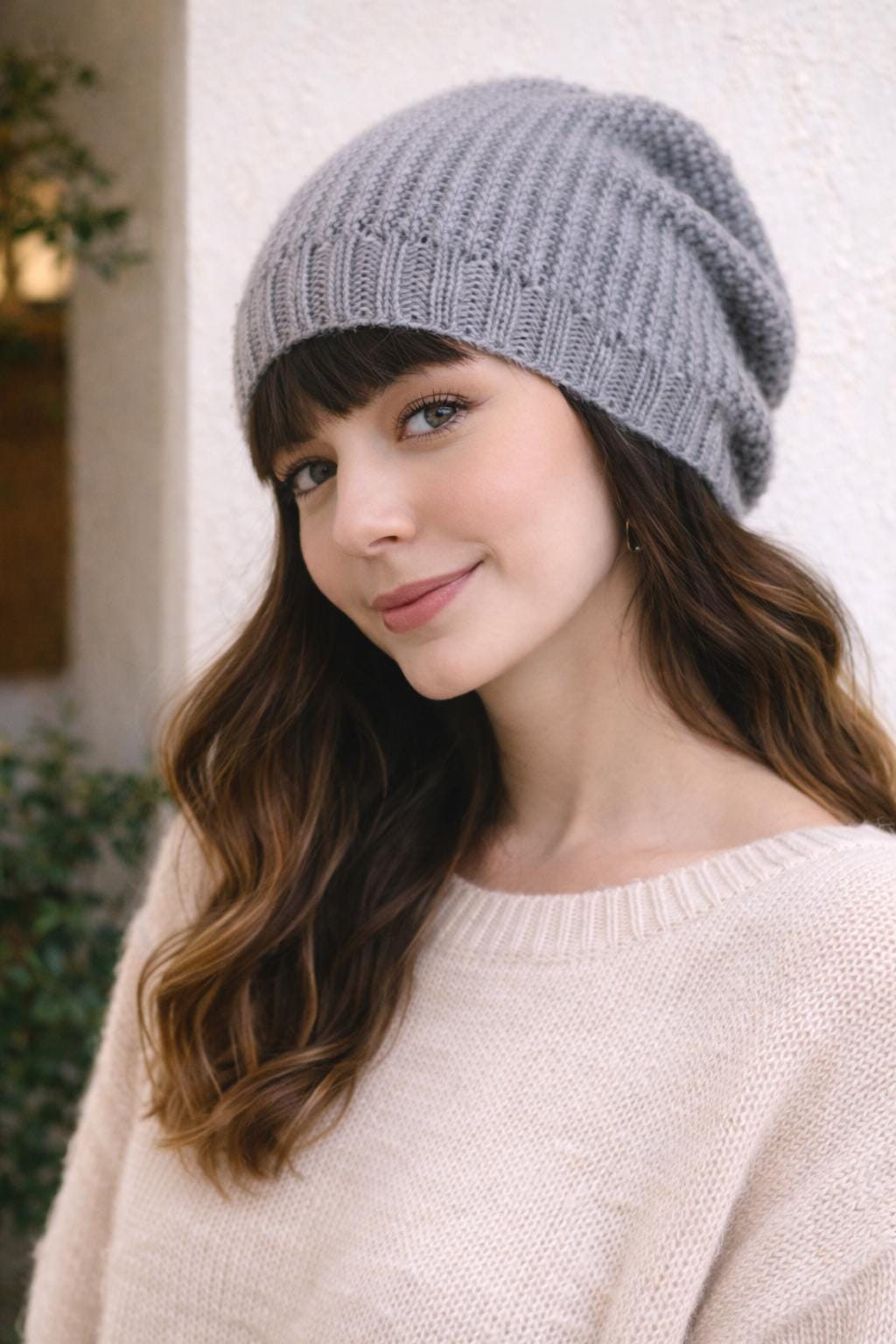 Slouchy Hat Knitting Pattern | Easy Knit Beanie | Cozy Winter Hat | PDF ...