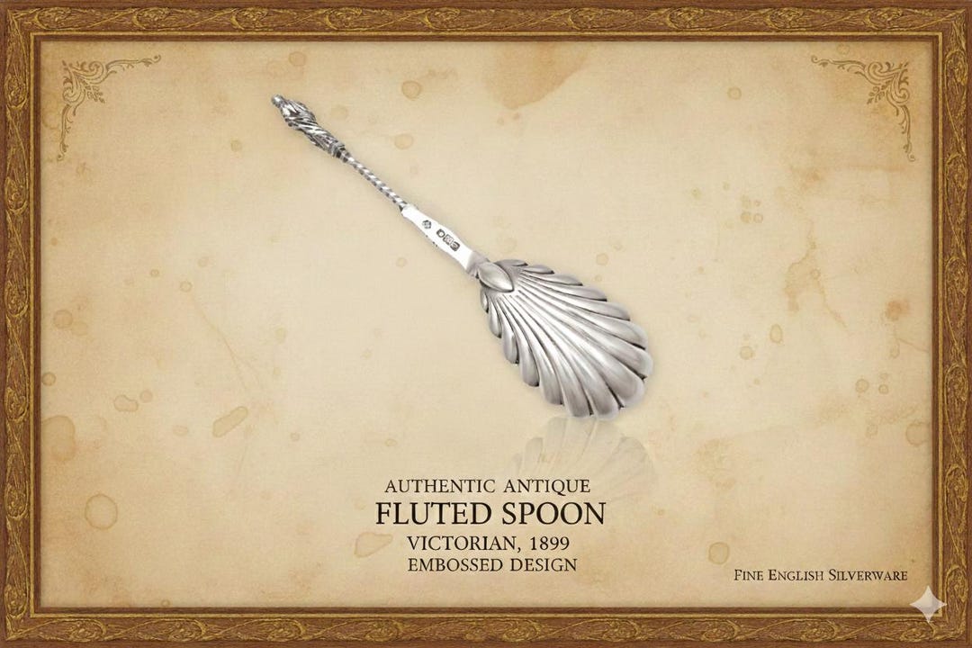 Authentic Antique, Victorian, 1899, Fluted Spoon - Etsy