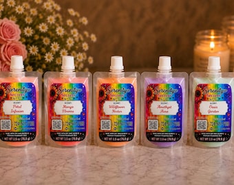Squeezable Wax Melts | 3.4 oz Scented Bottle, Glitter Options