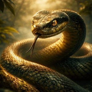 Imagen PNG de serpiente | Diseño estético oscuro | Arte mural imprimible | Descarga instantánea | EdgyPoster