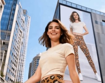 Leggings met luipaardprint | Bruine leggings met cheetahprint | Moderne dames