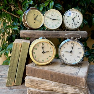 Vintage European Alarm Clock: Retro Non-Working Desk Decor, Choose One