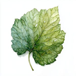8 Green Leaf Clipart, Foliage Clipart, Nature Clipart, Watercolor Leaf Clipart, High Quality PNG & JPG, Digital Download, 054