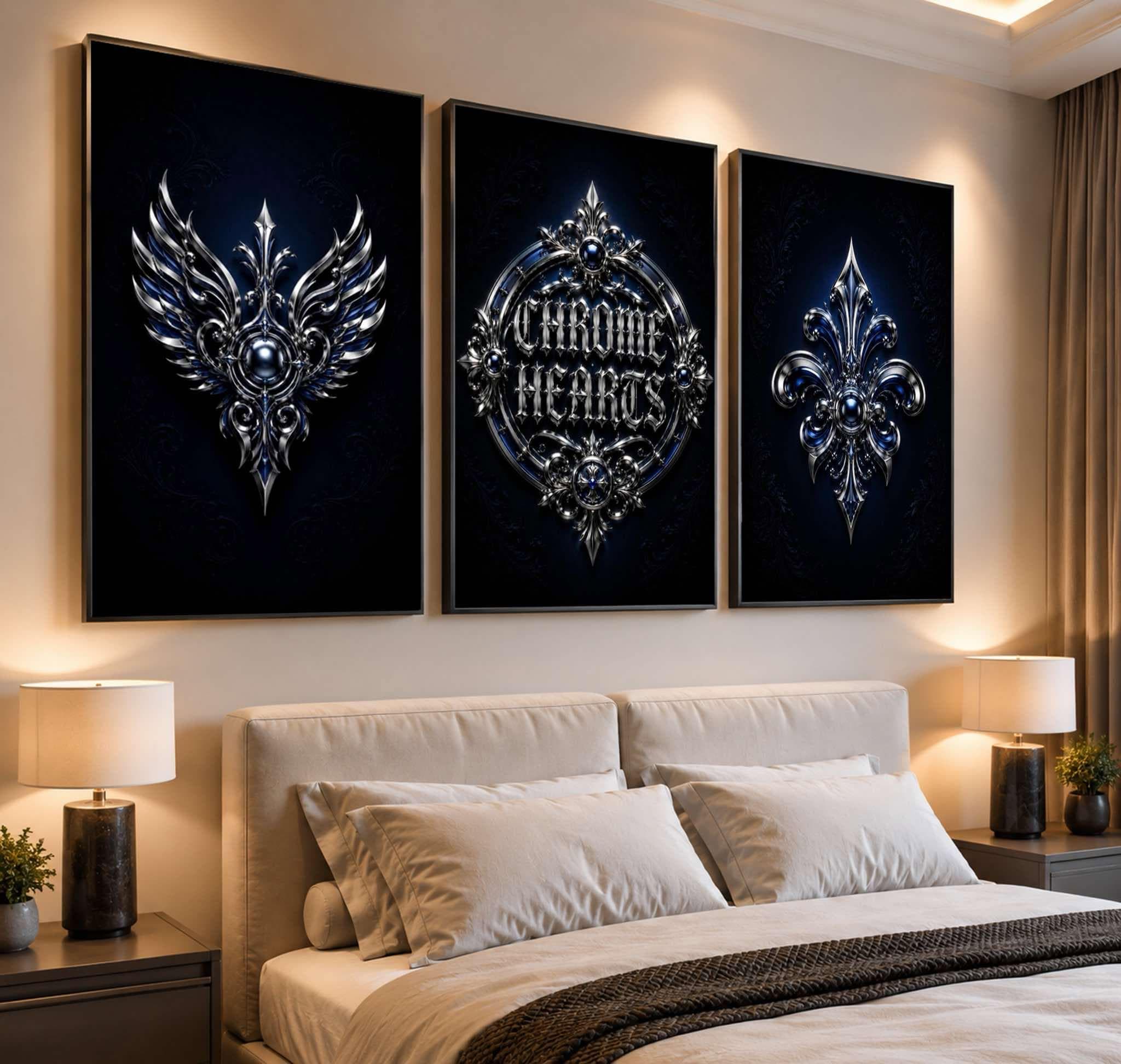 Wall Art Chrome Hearts - Etsy