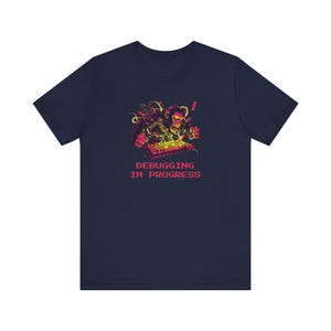 Debugging In Progress Shirt, Funny Programmer Monkey Tee, Developer Gift for Coders and Software Engineers image 4