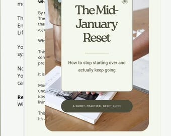The Mid-January Reset – A Short, Practical Guide to Stop Starting Over (PDF)