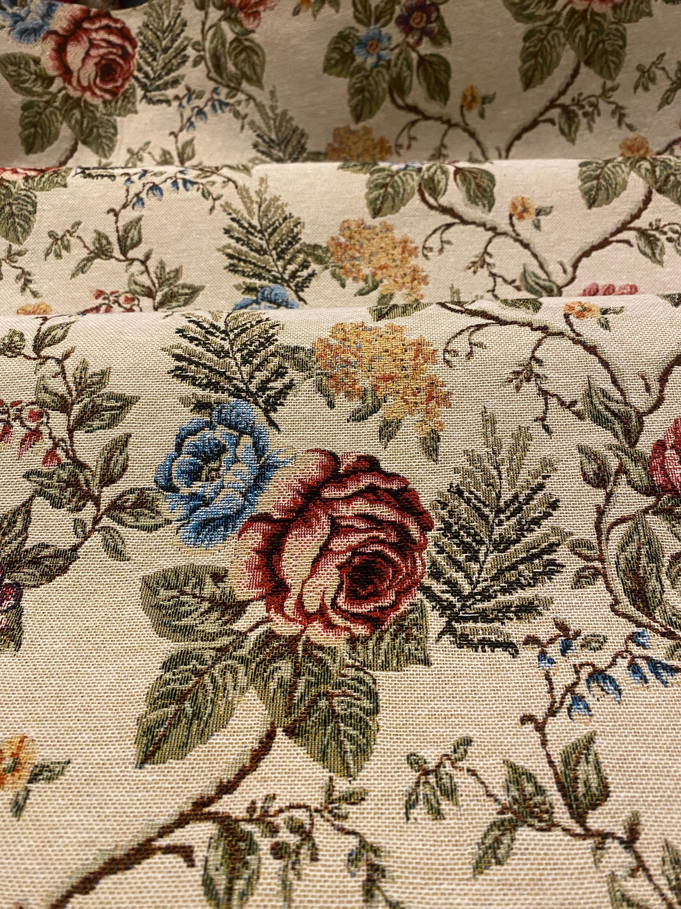 Tapisserie Murale Vintage 3x3 Pieds – Gobelin Français Traditionnel Motif Floral