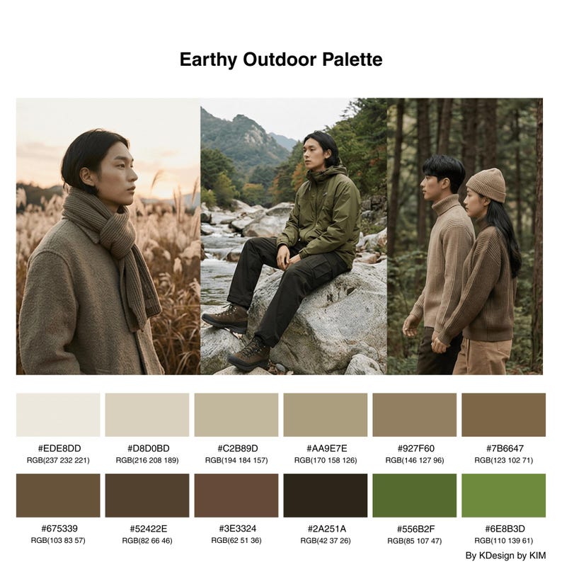 36 Brown Tones – Korean Neutral Color Palette | Soft Fashion Colors for ...
