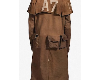 Feito à mão: Casaco longo de Fallout: New Vegas – Casaco icônico para cosplay inspirado no Ranger veterano da NCR