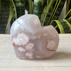 Flower Agate Heart Madagascar
