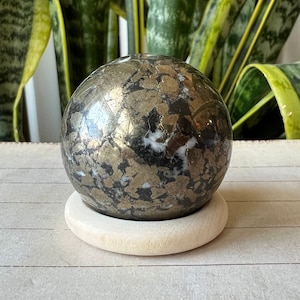 Pyrite Sphere Crystal Caving