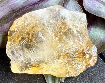 Treated Citrine Rough Quartz Crystal