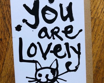 You Are Lovely - Valentine's Card