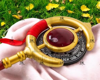 Munetoshi 57" Frieren Golden Staff PVC Replika | Anime Cosplay Kostüme Prop | Halloween Urlaub Geschenk