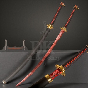 River of Blood Katana Life-Size Replica | Elden Ring Katana | Full Tang Katana | Real Katana | Cosplay Sword | Gamers Gift for Him