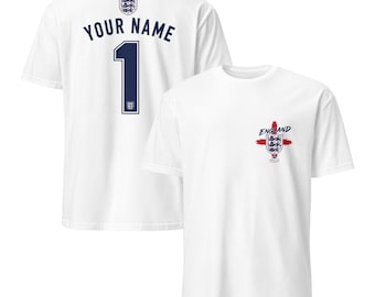 Camiseta de fútbol de Inglaterra personalizada / Elige cualquier nombre y número