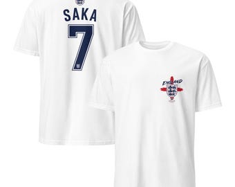 Custom England Football Shirt | Choose Any Player and Number | Unisex T-shirt
