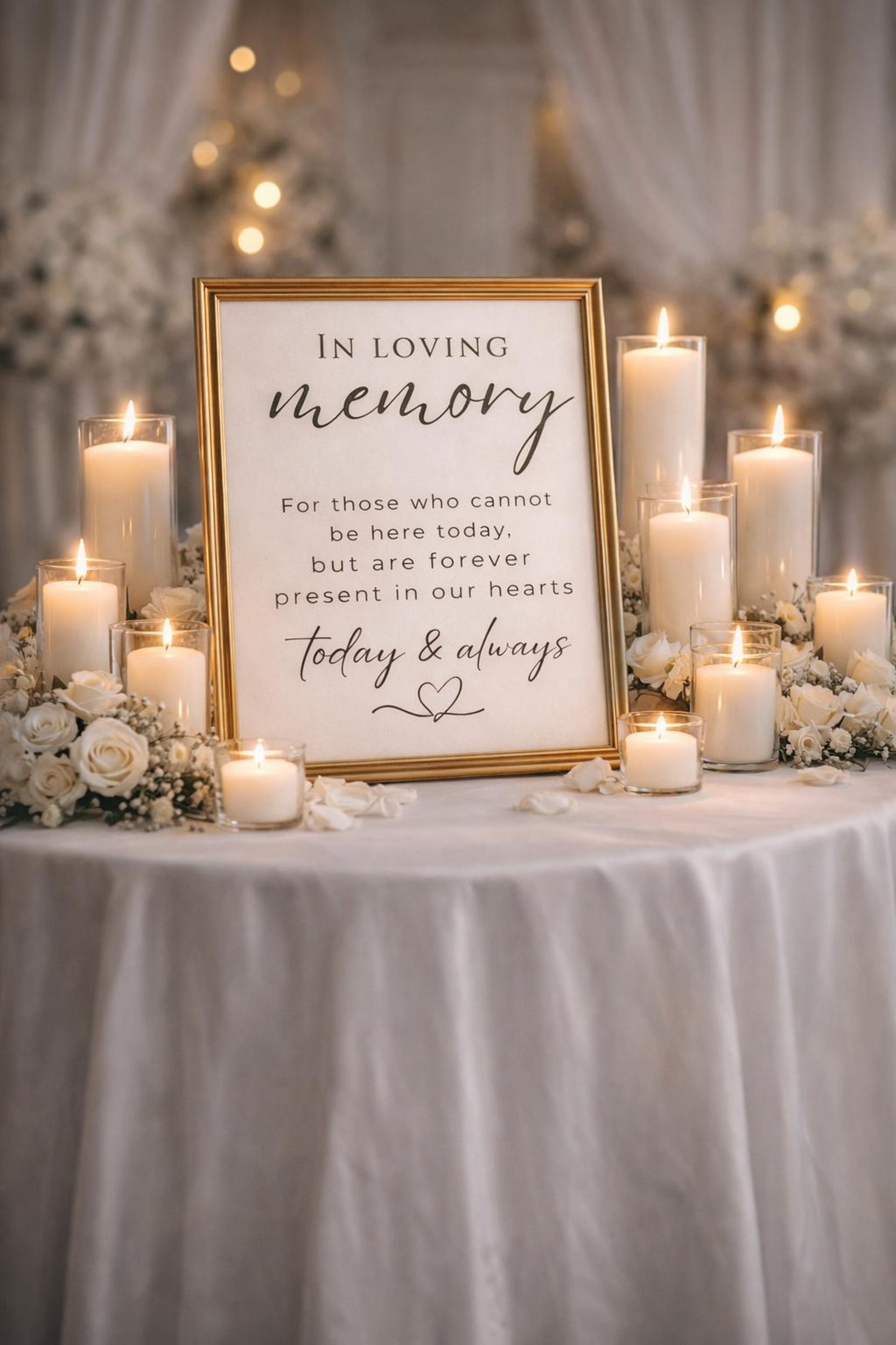 In Loving Memory Wedding Sign, Wedding Sign Template, Loss Relatives ...