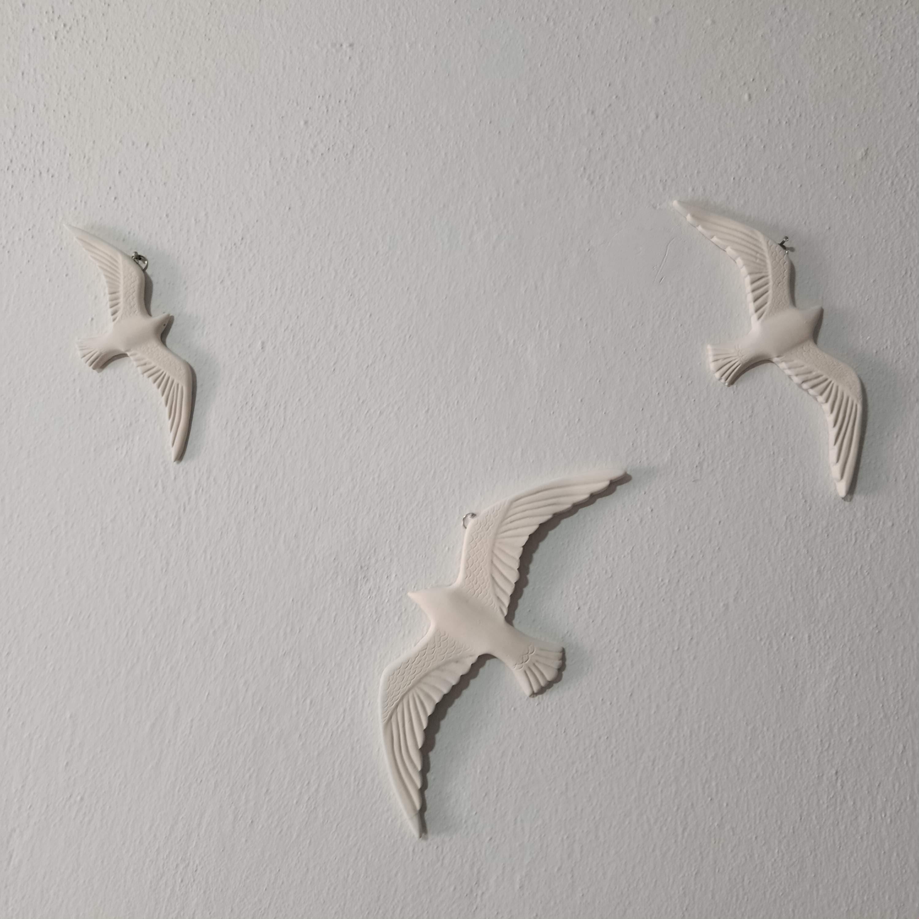 Décoration marine oiseau mouette & goéland en bois