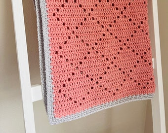 Crochet Blanket Pattern Diamonds