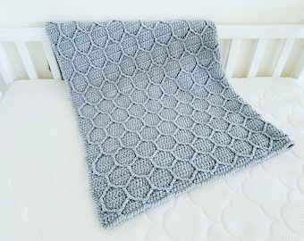 Crochet Afghan Pattern Honeycomb Cables