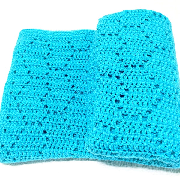 Patron de couverture au crochet Coeurs éternels