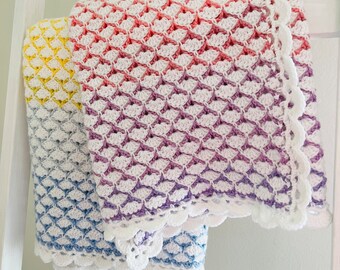 Crochet Blanket Pattern Sunset on the Beach