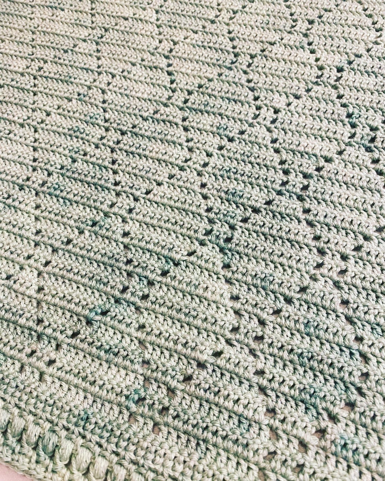 Crochet Blanket Pattern Rippling Diamonds Etsy