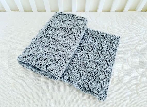 Crochet Blanket Pattern Honeycomb Cables Etsy Canada