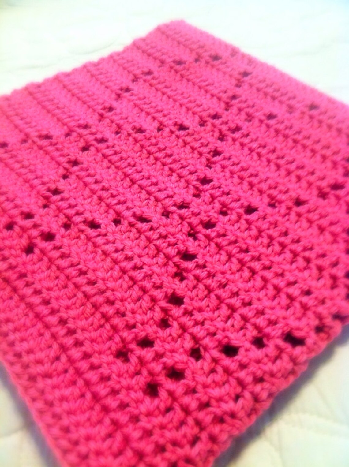 Crochet Blanket Pattern Rippling Diamonds Etsy