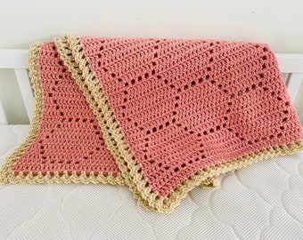 Crochet Blanket Pattern Honeycomb