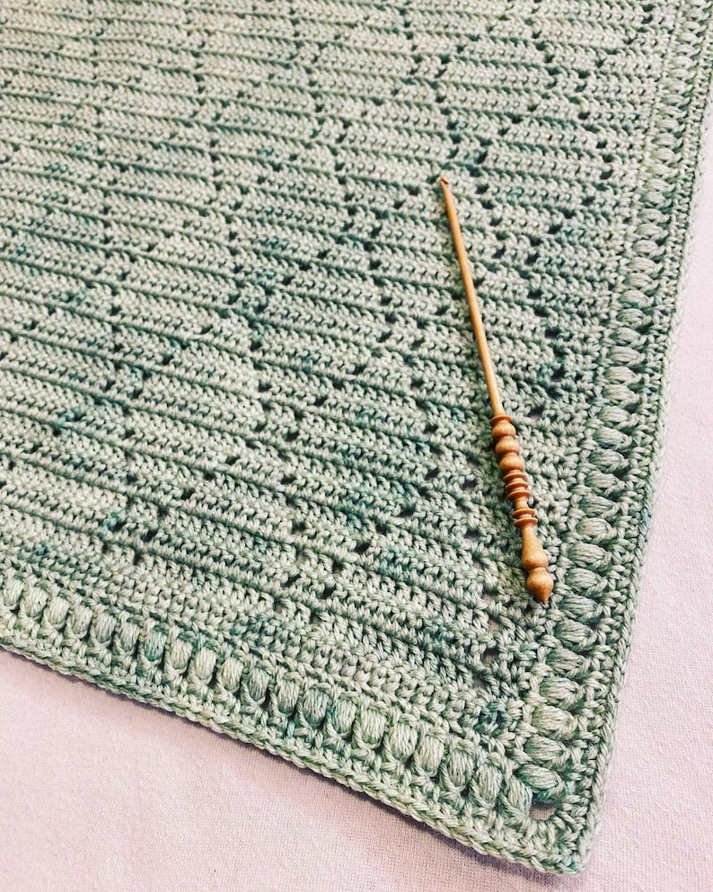 Crochet Blanket Pattern Rippling Diamonds Etsy