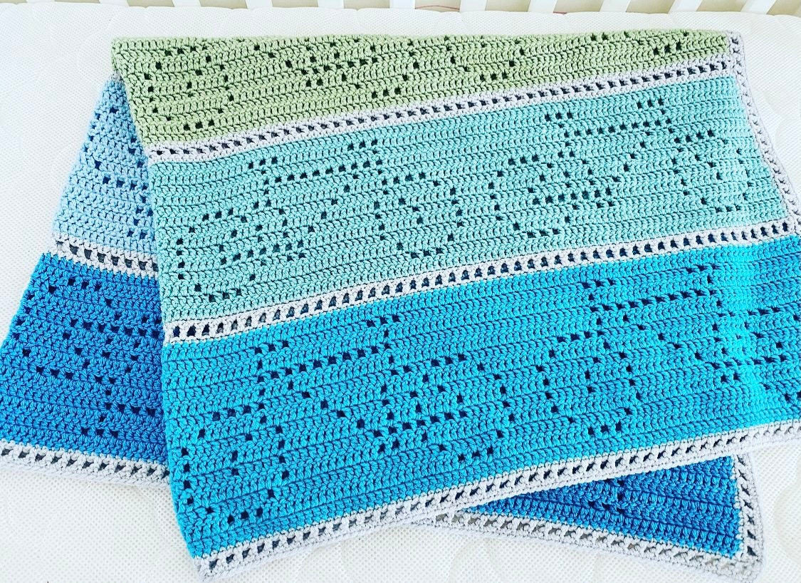 30 Bicycle Crochet Patterns for Bikes, Decor, Gifts, and Cozy Home Projects 9 Bicycle Race Filet Blanket Pattern