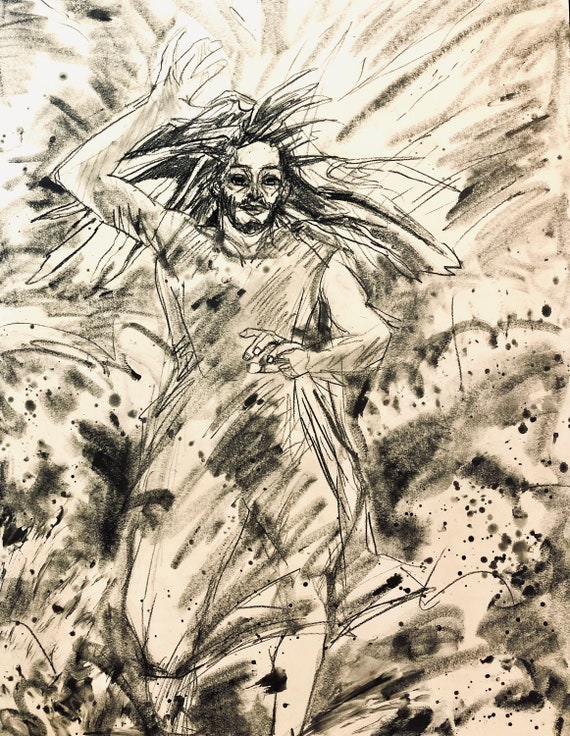 Graphite Drawing Painting - Etsy 