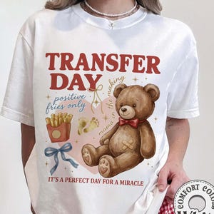 Koszulka z okazji Dnia Pobrania Ojców, Koszulka z Dniem Transferu, Koszulka z Procesem Płodności, Prezent na Wsparcie dla Zapłodnienia In vitro