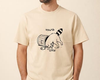 Research Raccoon Shirt, Funny Raccoon Meme Shirt, Minimalist Raccoon Tee, Raccoon Graphic Shirt, Trash Panda Shirt, Raccoon Lover Gift