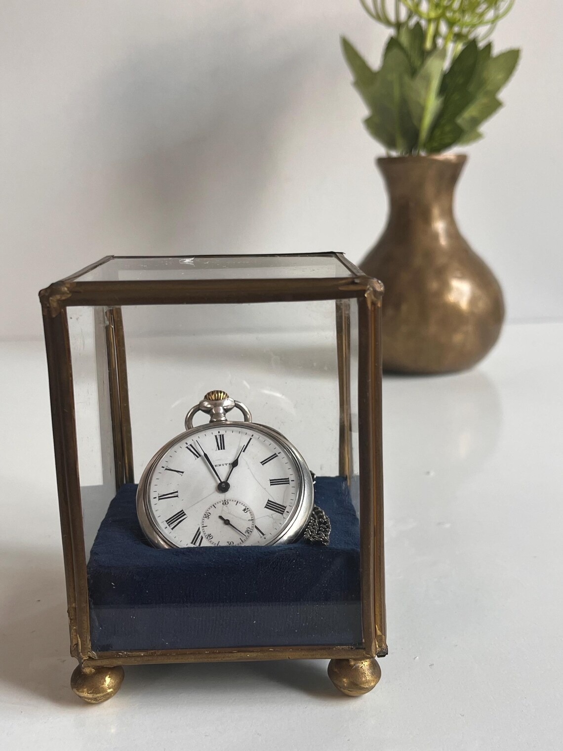 Rare Antique Zenith Pocket Watch – Swiss Mechanical Timepiece With Chain, photo 1 of 5