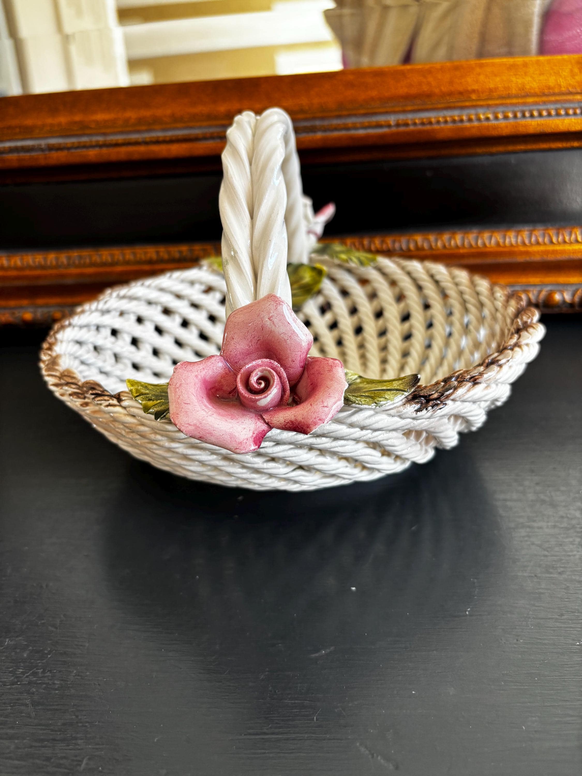 Porcelain Basket Roses - Etsy