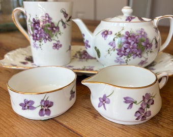 Hammerslay “Victorian Violets“ Tea Set for one