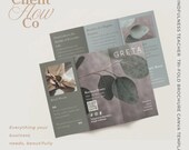 Meditation Teacher Tri Fold Brochure Template Canva, Mindfulness Brochure, Wellness Coach Flyer, Yoga Studio Marketing Template