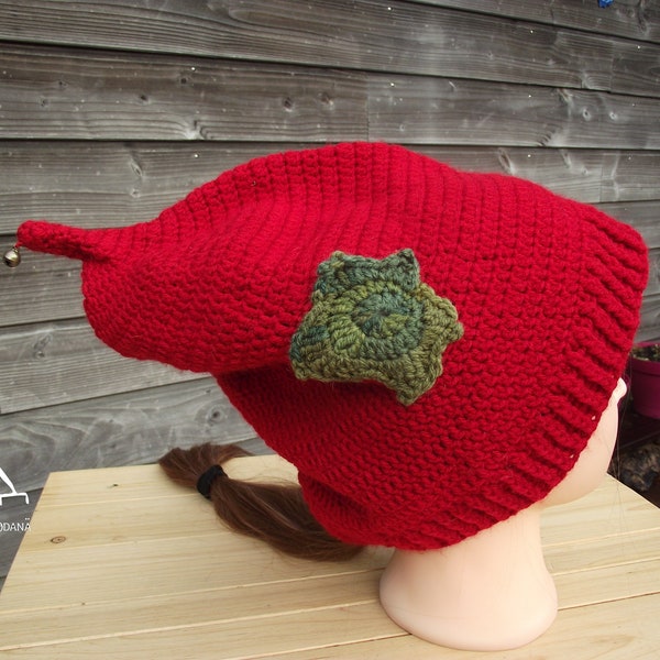 Elfe - Bonnet pointu nain, bonnet tricoté, chapeau d'hiver, chapeaux chauds en laine, vêtements d'hiver, accessoire de costume pour chapeau de fée et d'elfe