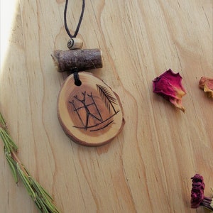 Amulett des gehörnten Gottes - Paganer Schmuck - Nordischer , Naturgott, Waldmagie, Schamane,