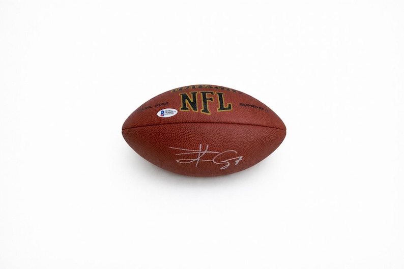 Travis Kelce Autographed Signed Ball Kansas City Chiefs Beckett COA image 1