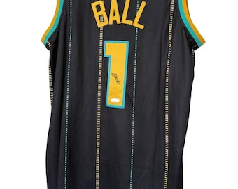 Baloncesto autografiado, camiseta firmada por LaMelo Ball, certificado de autenticidad JSA.