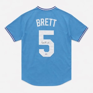 George Brett Signed Autographed Jersey Kansas City Royals #5 Beckett COA image 1